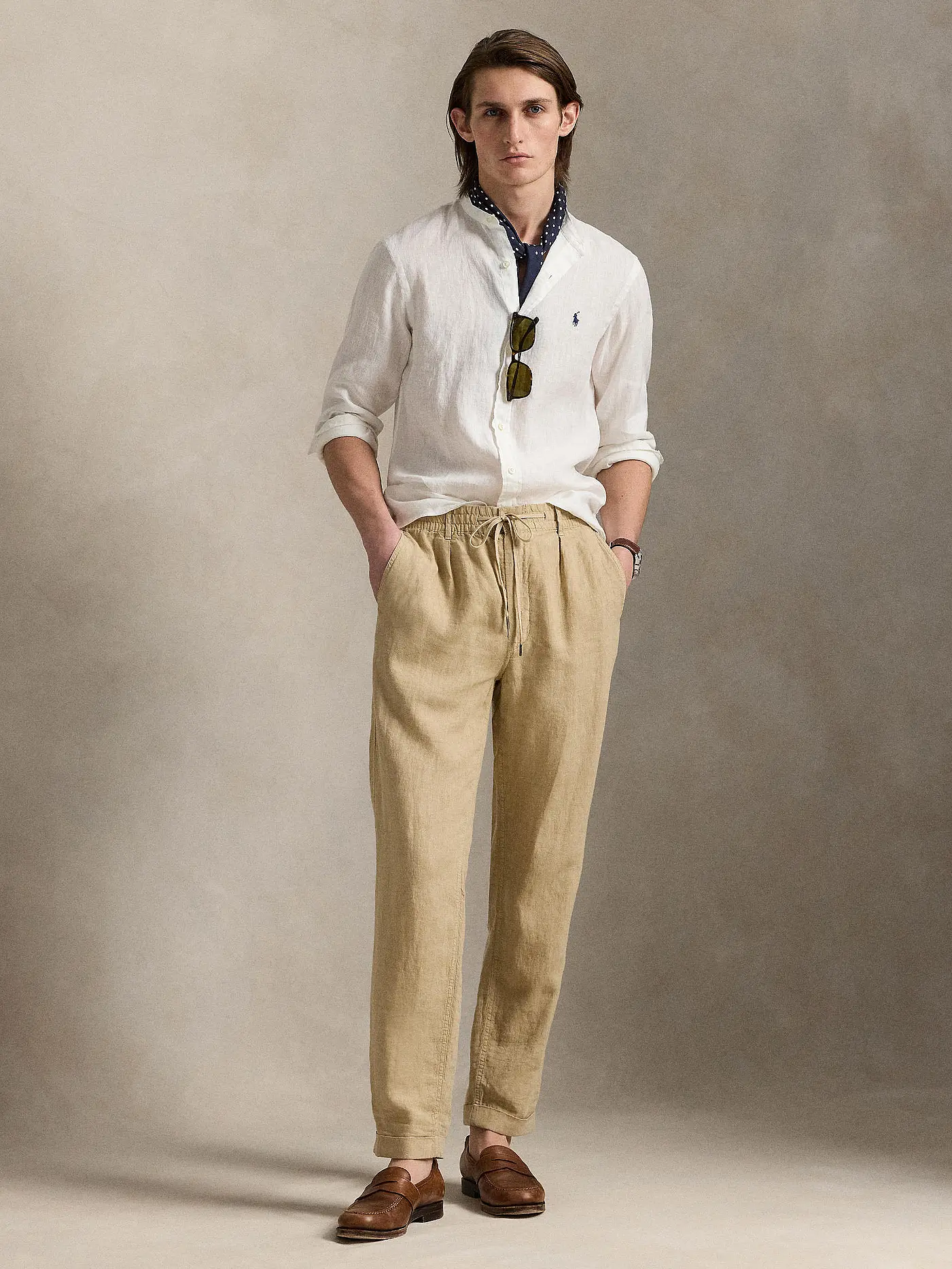 POLO RALPH LAUREN | Leinenhemd | weiss